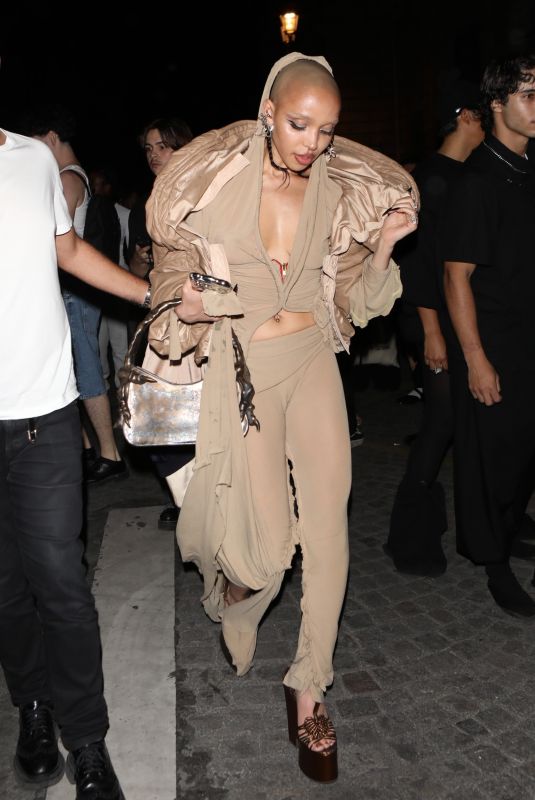 FKA TWIGS Arrives at Vogue World After-party in Paris 06/23/2024