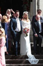 FRANCESCA NEWMAN-YOUNG at Her Wedding to Pete Clarke at Chelsea Registry Office in London 06/14/2024