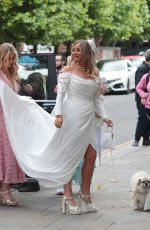 FRANCESCA NEWMAN-YOUNG at Her Wedding to Pete Clarke at Chelsea Registry Office in London 06/14/2024
