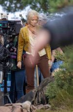 FREYA ALLAN on the Set of The Witcher, June 2024