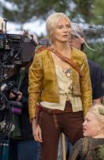 FREYA ALLAN on the Set of The Witcher, June 2024