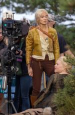 FREYA ALLAN on the Set of The Witcher, June 2024