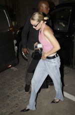 GIGI HADID Arrives at Ferdi Restaurant in Paris 06/23/2024