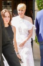 GRETA GERWIG and DAWN LANDES Leaves Their Hotel in Paris 06/25/2024