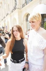 GRETA GERWIG and DAWN LANDES Leaves Their Hotel in Paris 06/25/2024