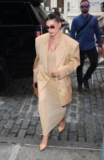 HAILEY BIEBER Arrives at Her Rhode Skin Pop up Event in Soho 06/23/2024