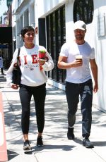 HAYLEY ERBERT and Derek Hough Out for Lunch at Joan