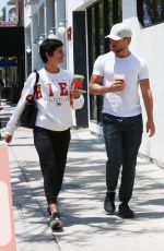 HAYLEY ERBERT and Derek Hough Out for Lunch at Joan