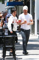 HAYLEY ERBERT and Derek Hough Out for Lunch at Joan
