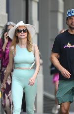 HEATHER GRAHAM and John de Neufville Out for Lunch at il Buco in New York 05/31/2024