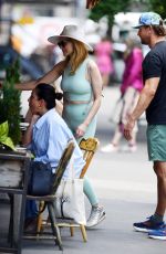 HEATHER GRAHAM and John de Neufville Out for Lunch at il Buco in New York 05/31/2024