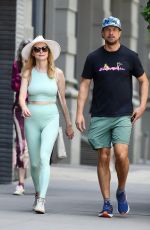 HEATHER GRAHAM and John de Neufville Out for Lunch at il Buco in New York 05/31/2024