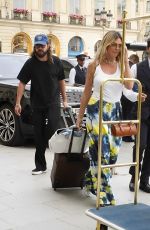 HEIDI KLUM and Tom Kaulitz Arrives at Their Hotel in Paris 06/27/2024
