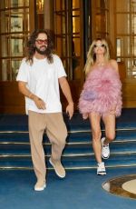 HEIDI KLUM and Tom Kaulitz Leaves Their Hotel in Paris 06/29/2024