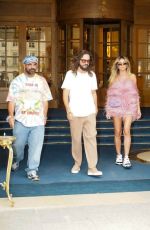 HEIDI KLUM and Tom Kaulitz Leaves Their Hotel in Paris 06/29/2024