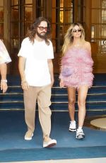 HEIDI KLUM and Tom Kaulitz Leaves Their Hotel in Paris 06/29/2024