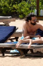 HEIDI KLUM in Bikini at a Beach in Sardinia 06/19/2024