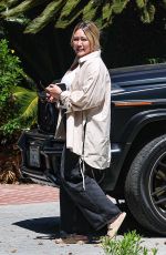 HILARY DUFF Visiting a Friend in Toluca Lake 06/27/2024