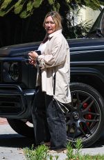 HILARY DUFF Visiting a Friend in Toluca Lake 06/27/2024