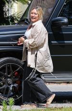HILARY DUFF Visiting a Friend in Toluca Lake 06/27/2024