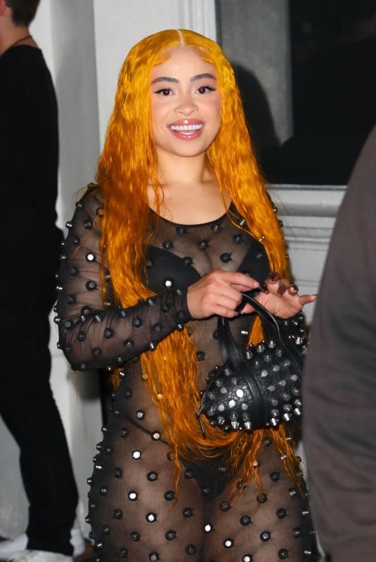ICE SPICE Arrives at Alexander Wang Runway Show in New York 06/05/2024