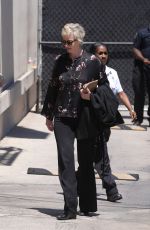 JANE LYNCH Arrives at Jimmy Kimmel Live in Hollywood 06/25/2024