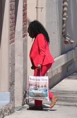 JASMINE CROCKETT Arrives at Jimmy Kimmel Live in Hollywood 06/20/2024
