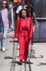 JASMINE CROCKETT Arrives at Jimmy Kimmel Live in Hollywood 06/20/2024