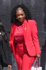 JASMINE CROCKETT Arrives at Jimmy Kimmel Live in Hollywood 06/20/2024