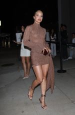 JASMINE SANDERS Arrives at Patrick Ta