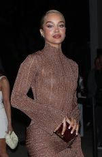 JASMINE SANDERS Arrives at Patrick Ta