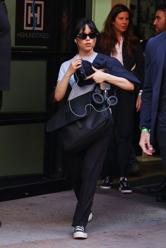 JENNA ORTEGA Heading to a Press Junket for Beetlejuice, Beetlejuice in New York 06/15/2024