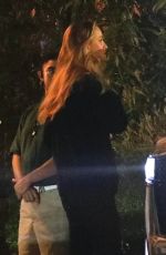 JENNIFER ANISTON and COURTENEY COX Out for Dinner with Friends at San Vicente Bungalows in West Hollywood 06/27/2024