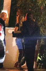 JENNIFER ANISTON and COURTENEY COX Out for Dinner with Friends at San Vicente Bungalows in West Hollywood 06/27/2024