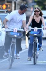 JENNIFER LAWRENCE and Cooke Maroney on a Bike Ride in New York 06/25/2024