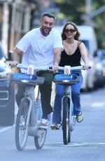 JENNIFER LAWRENCE and Cooke Maroney on a Bike Ride in New York 06/25/2024