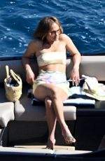JENNIFER LOPEZ at a Boat in Positano 06/18/2024