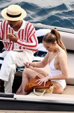 JENNIFER LOPEZ in Swimsuit at a Boat in Positano 06/21/2024