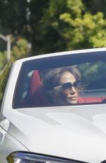 JENNIFER LOPEZ Out Cruising with a Friend in a BMW 8 Series Convertible in Los Angeles 06/04/2024