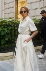 JENNIFER LOPEZ Out Shopping in Paris During Fashion Week 06/23/2024