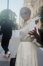 JENNIFER LOPEZ Out Shopping in Paris During Fashion Week 06/23/2024