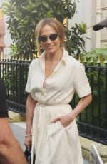 JENNIFER LOPEZ Out Shopping in Paris During Fashion Week 06/23/2024