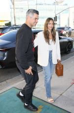 JESSICA ALBA and Cash Warren Arrives at La Dolce Vita Restaurant in Beverly Hills 06/10/2024