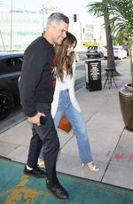 JESSICA ALBA and Cash Warren Arrives at La Dolce Vita Restaurant in Beverly Hills 06/10/2024