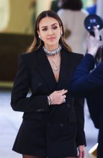 JESSICA ALBA Arrives for Inauguration of Swarovski Masters of Light from Vienna to Milan Exhibition at Palazzo Citterio 06/16/2024