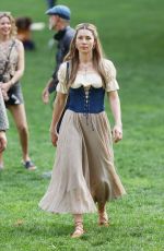 JESSICA BIEL and ELIZABETH BANKS on the Set of The Better Sister in Central Park in New York 06/17/2024