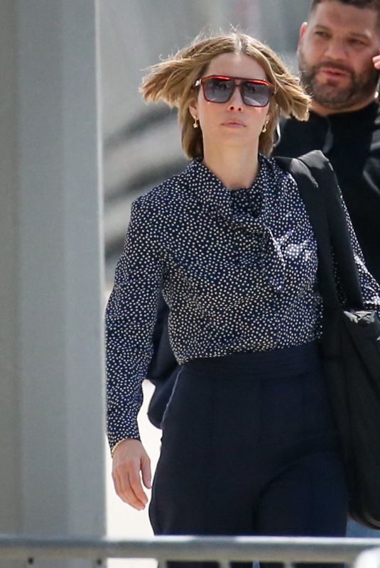 JESSICA BIEL on the Set of The Better Sister in Long Island in New York 06/24/2024