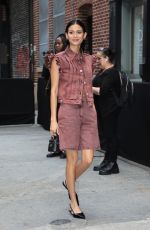 JUANA BURGA Arrives at CHANEL Tribeca Festival Women