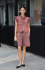 JUANA BURGA Arrives at CHANEL Tribeca Festival Women