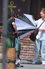 KALEY CUOCO and Tom Bateman on the Set of Based on a True Story in Pasadena 06/23/2024